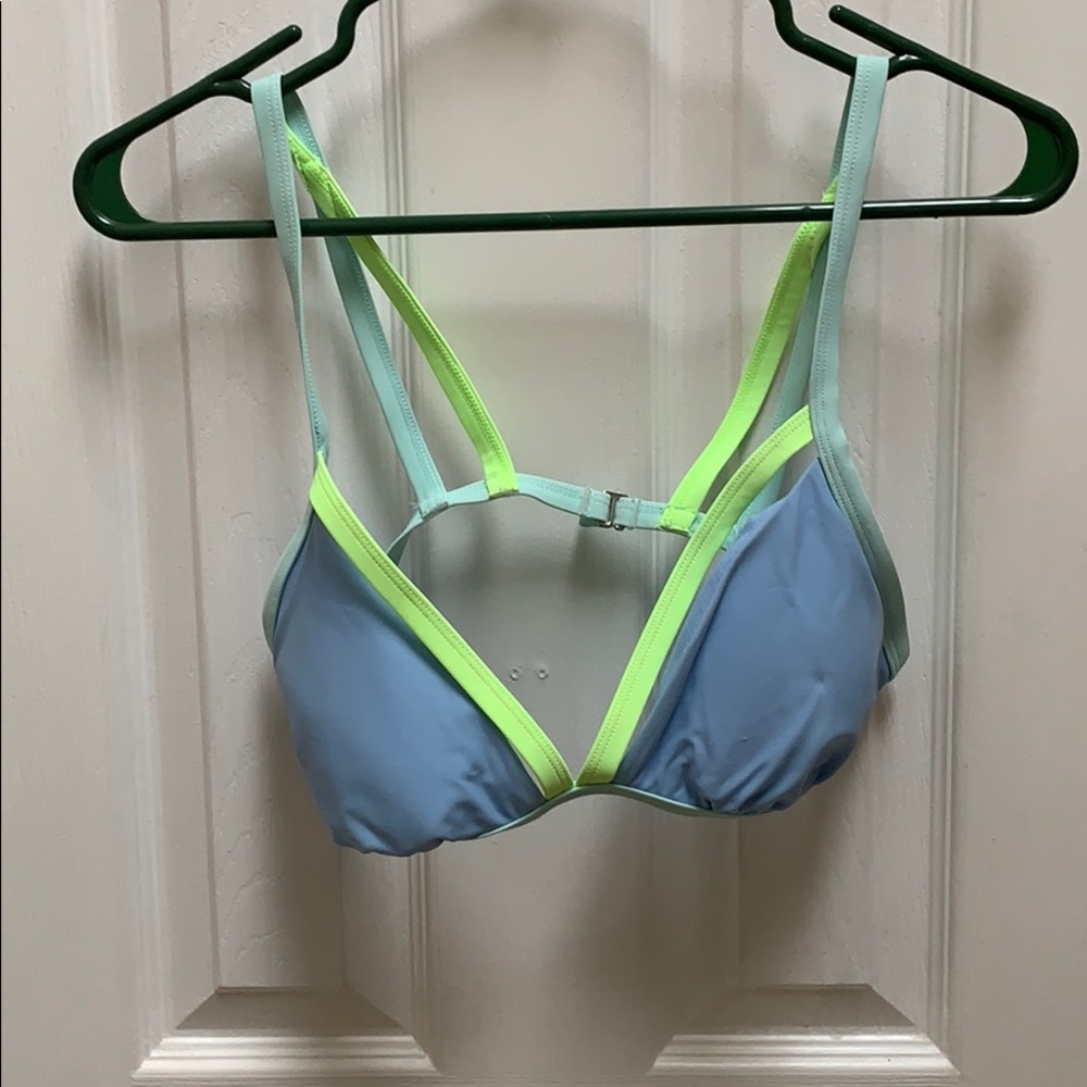 Periwinkle neon bikini top